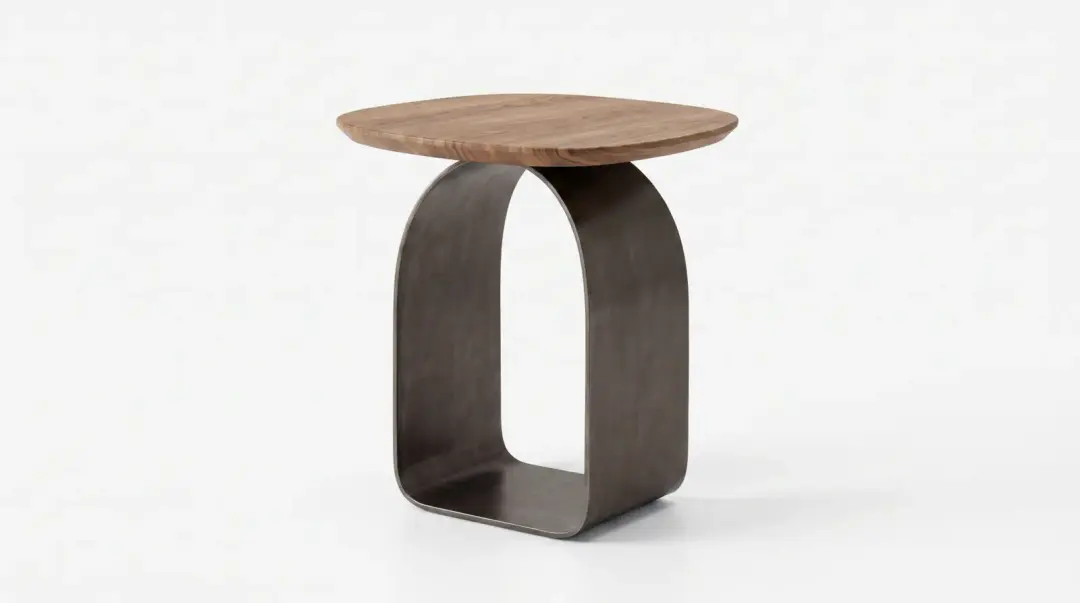 Mesa de Apoio em Metal e Madeira 40 cm | Volume A — foto 2