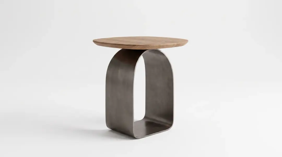 Mesa de Apoio em Metal e Madeira 40 cm | Volume A — foto 3