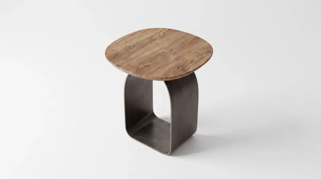 Mesa de Apoio em Metal e Madeira 40 cm | Volume A — foto 4