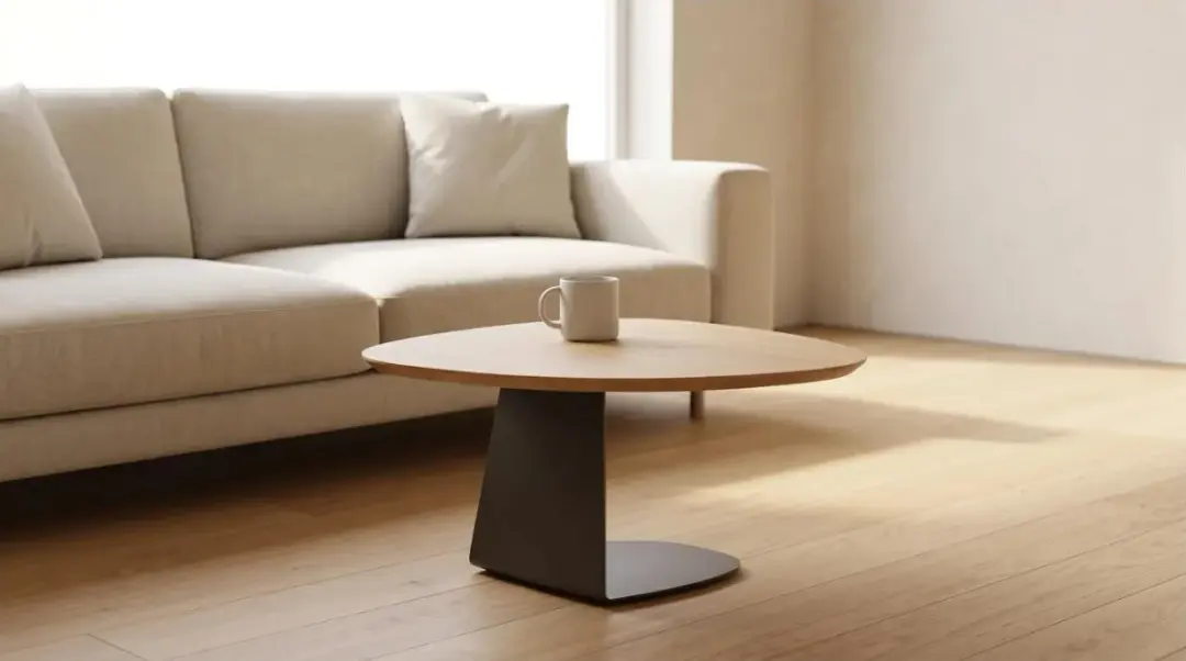Mesa Lateral Orgânica em Madeira 35 cm | Volume A — foto 1