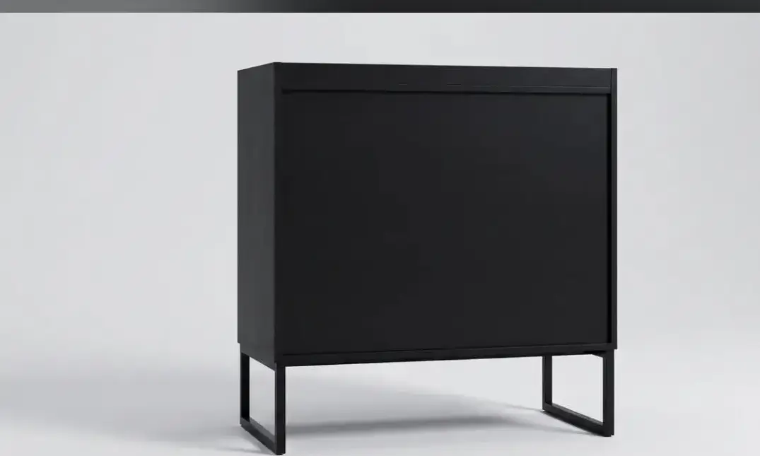 Cômoda 3 Gavetas com Palhinha Preto Ônix | Volume A — foto 5