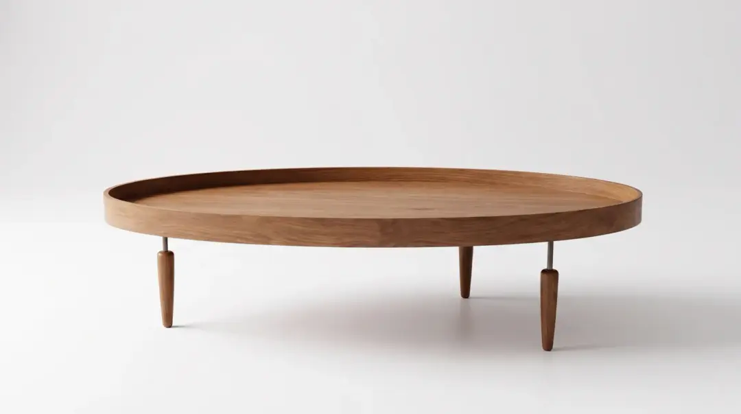 Mesa de Centro Oval 119 cm Baixa | Volume A — foto 2
