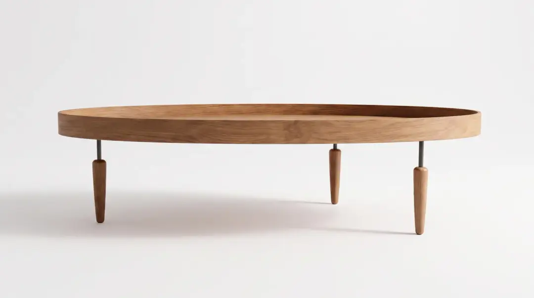 Mesa de Centro Oval 119 cm Baixa | Volume A — foto 3