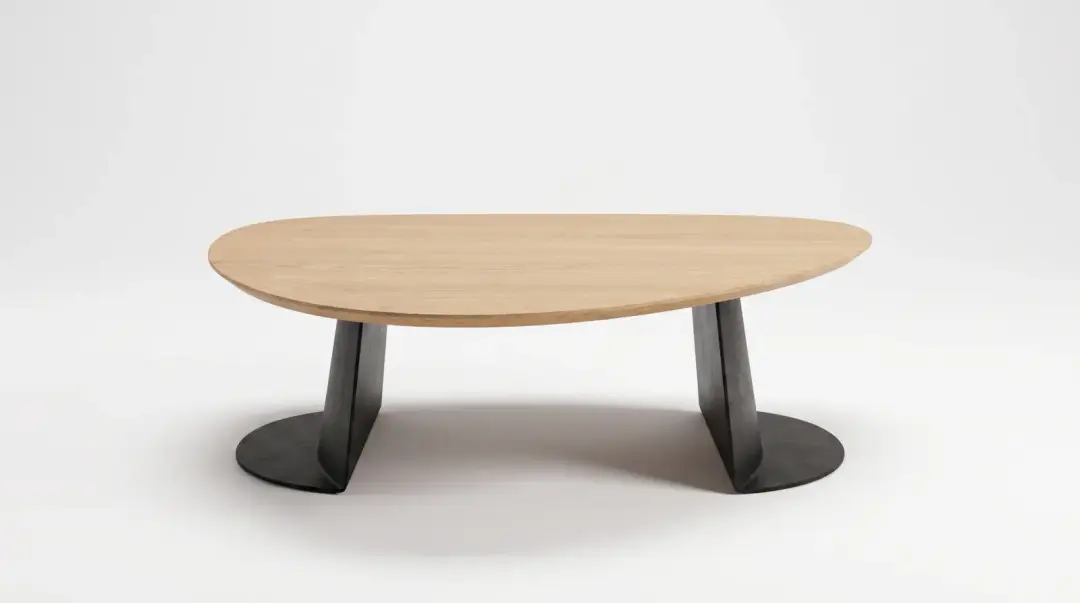 Mesa de Centro Orgânica em Madeira 60 cm | Volume A — foto 2