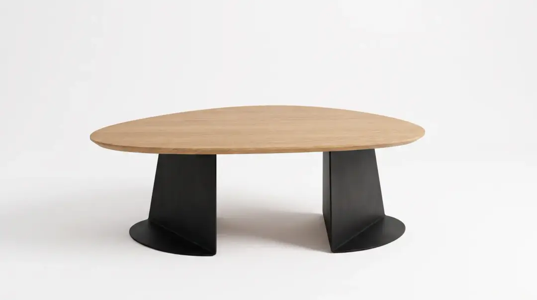 Mesa de Centro Orgânica em Madeira 60 cm | Volume A — foto 4