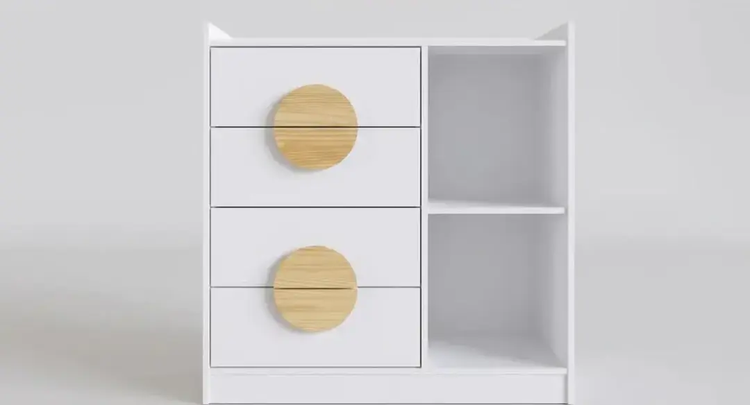 Cômoda 4 Gavetas com Puxadores de Pinus | Volume A — foto 2