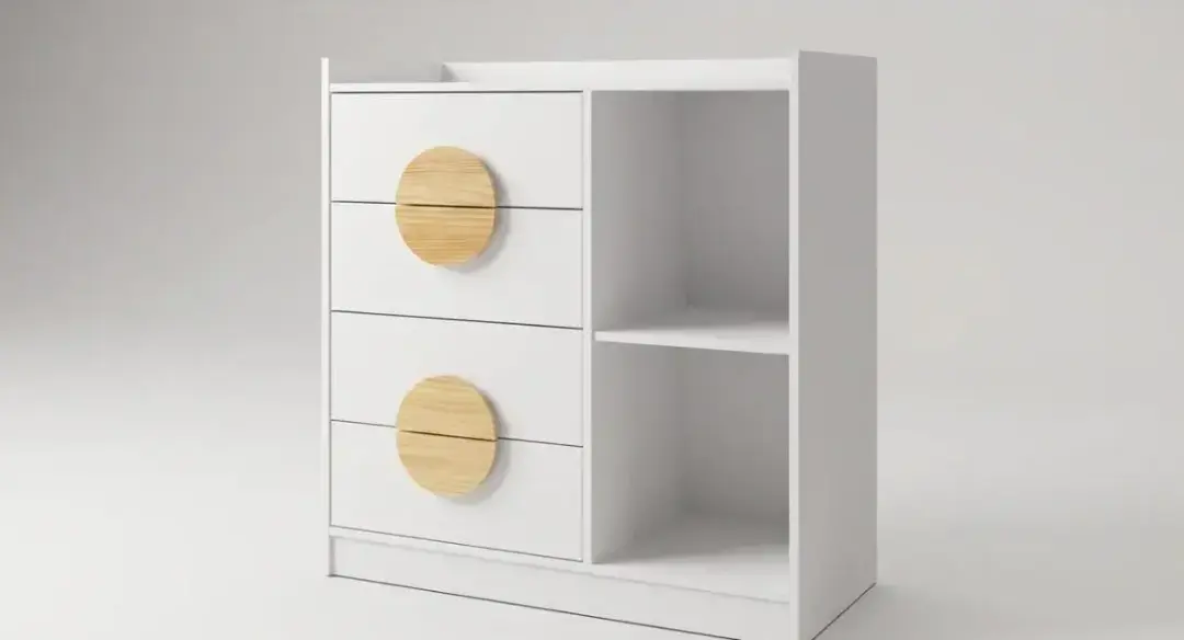 Cômoda 4 Gavetas com Puxadores de Pinus | Volume A — foto 3