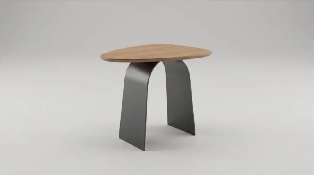 Mesa de Apoio em Metal e Madeira 50 cm | Volume A — foto 3